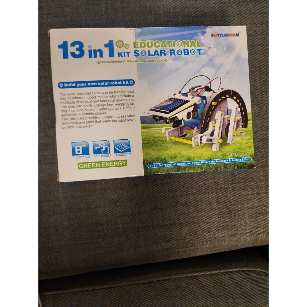 13 In 1 Solar Robot Educational Kit Green Energy *NEW